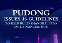 Pudong issues 16 guidelines to help build Shanghai into intl financial hub